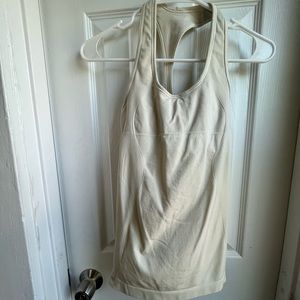 CREAM LULULEMON TANK